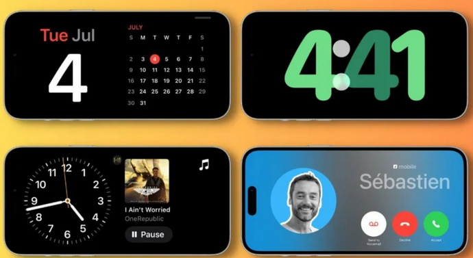 芷江苹果手机维修分享iOS17横屏充电待机显示有什么好处 