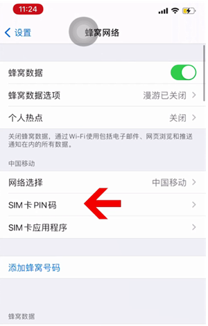 芷江苹果14维修网分享如何给iPhone14的SIM卡设置密码 